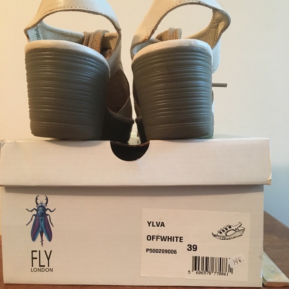 Fly London Ylva Sandals Off White Size 39 (US 8.5 - 9) - Picture 5 of 11